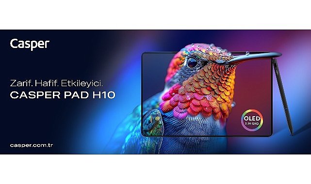 Casper PAD H10 Serisi OLED Ekran ve Hafif Tasarım ile Tanıtıldı