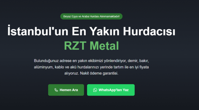 Kocaeli ve İzmit Hurdacı Hizmetleri: Geri Dönüşümde Güvenilir Adres
