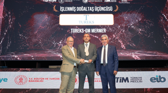 Tureks’e Doğal Taş İhracatında 4 Ödül Birden
