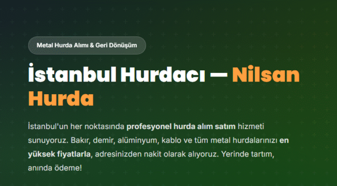 Geri Dönüşümün Değerli Yüzü: Hurdacı ve Bakır Alan Hurdacı Hizmetleri